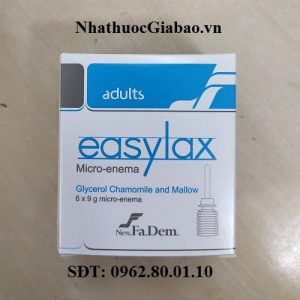 Easylax Adults – Dung dịch thụt trực tràng 9g