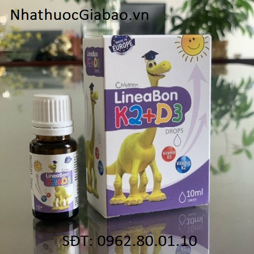 Vitamin phát triển chiều cao Children LineaBon K2+D3 Drops