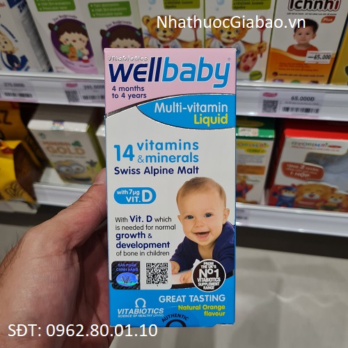 Wellbaby Multi-vitamin Liquid 150ml - Thực phẩm bảo vệ sức khỏe