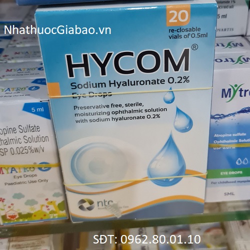 Thuốc HYCOM - Dung dịch nhỏ mắt 0.5ml